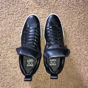 Black platform shoes